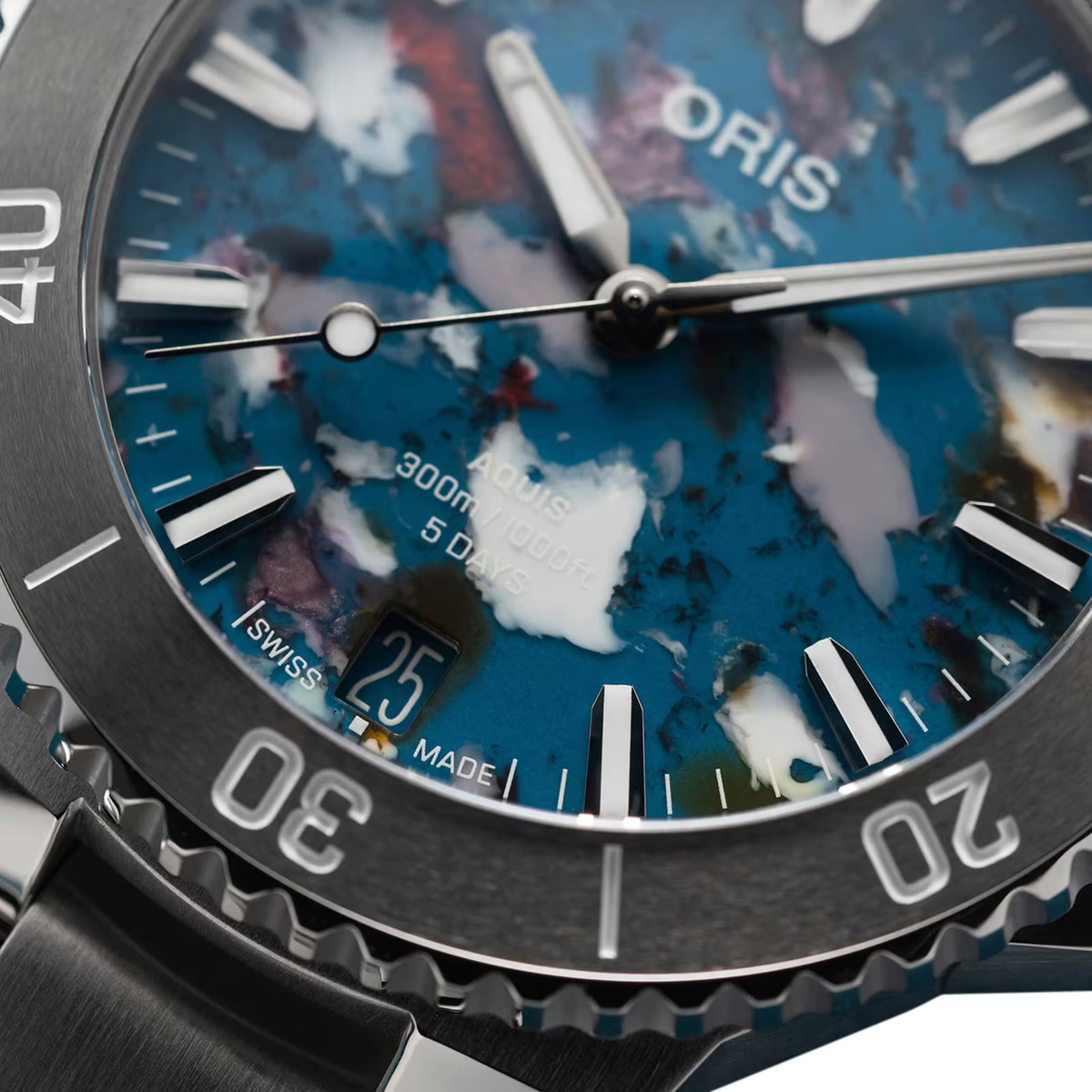 Oris Aquis Date Upcycle Calibre 400 Watch with Stainless Steel Bracelet, 43.50mm