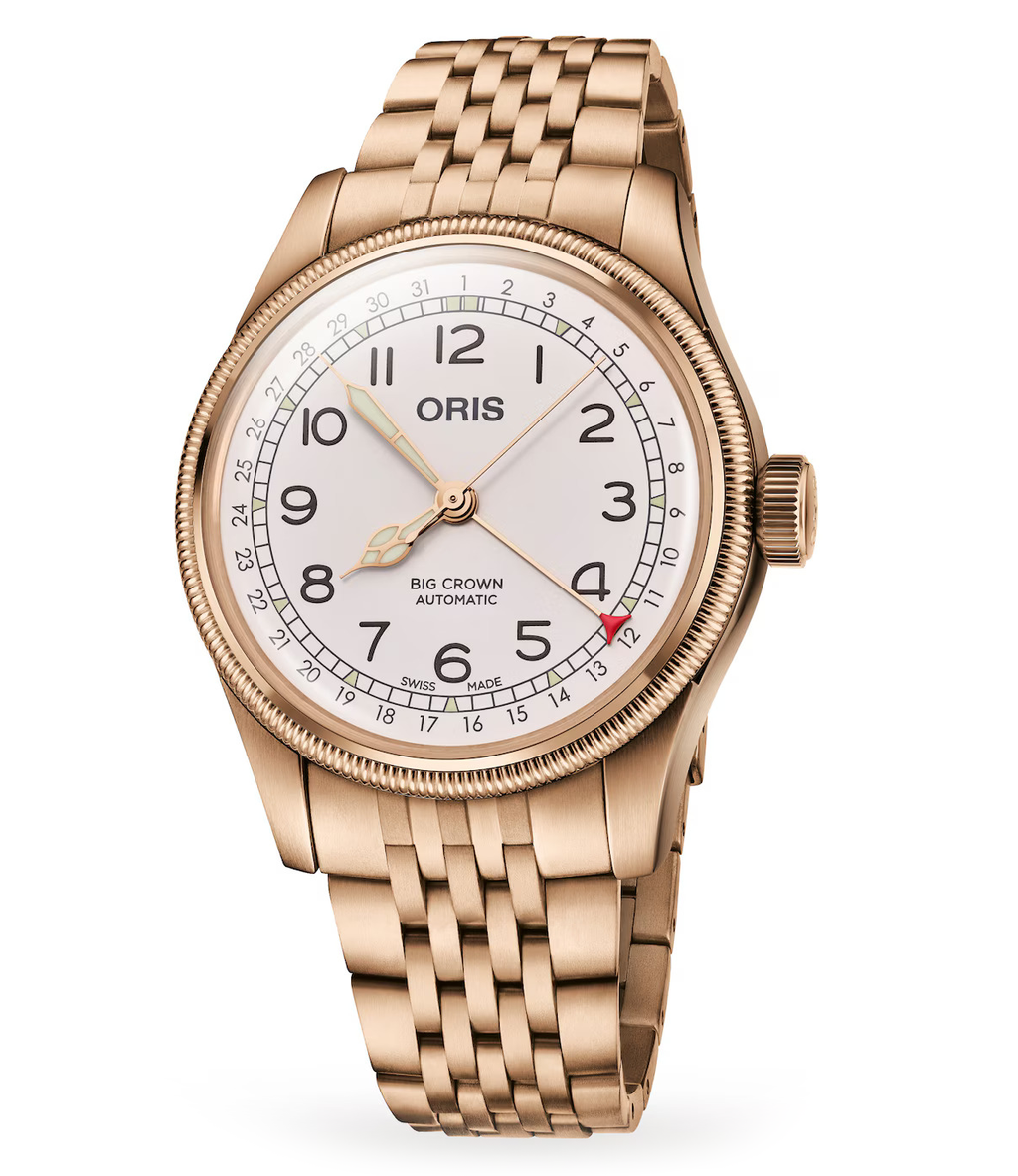 Oris Father Time Limited Edition Watch with White Dial, 40mm