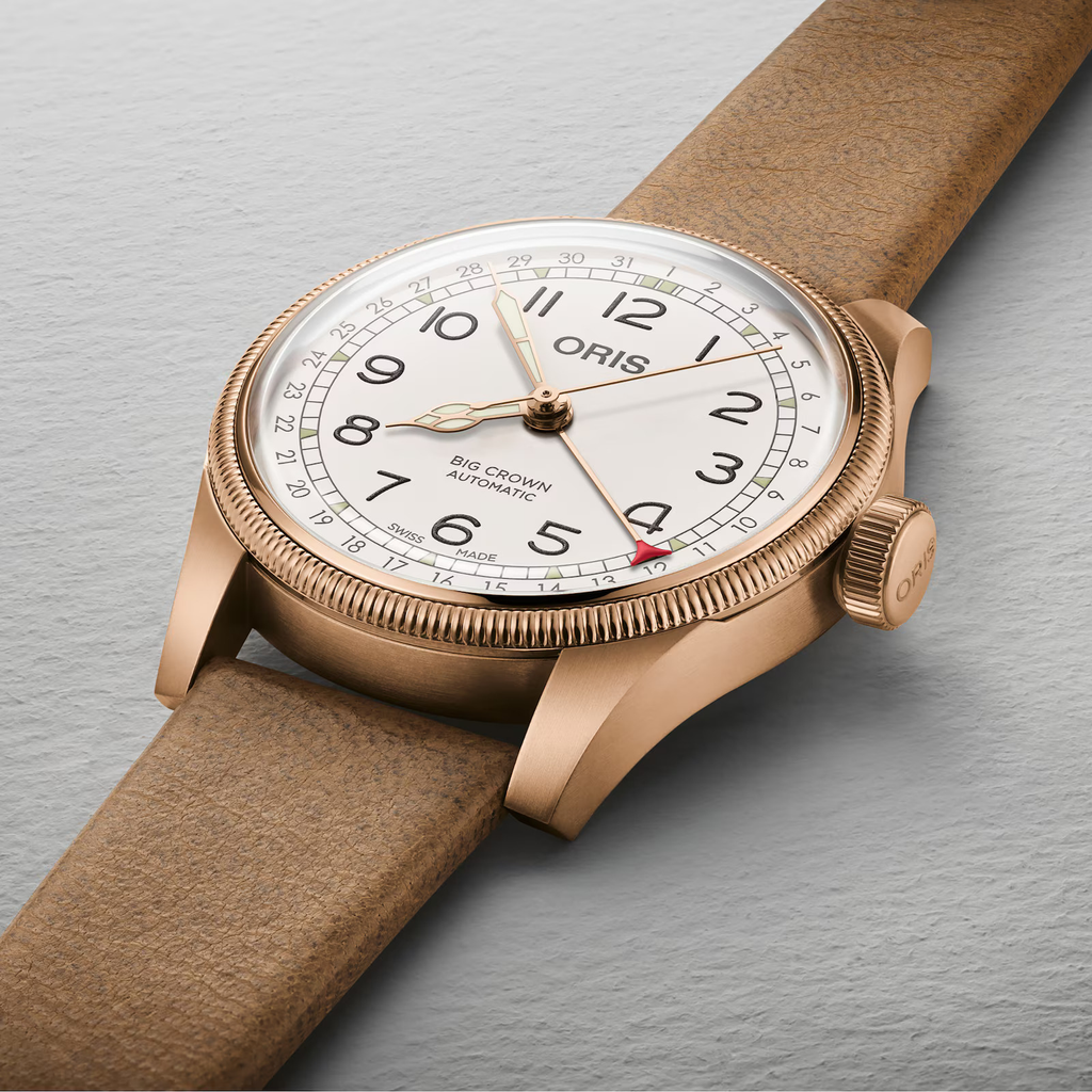 Oris Father Time Limited Edition Watch with White Dial, 40mm