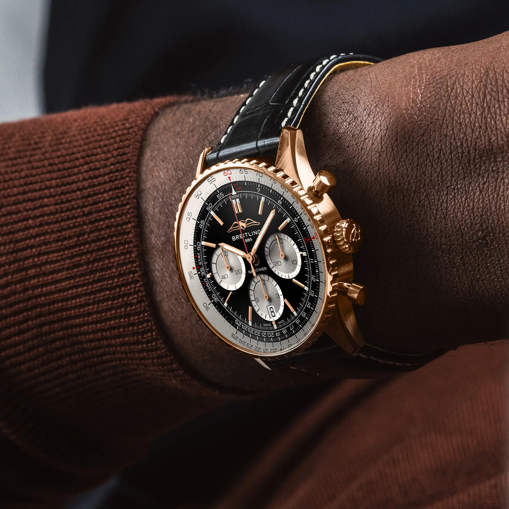 Breitling Navitimer B01 Chronograph 43 Watch with Black Dial