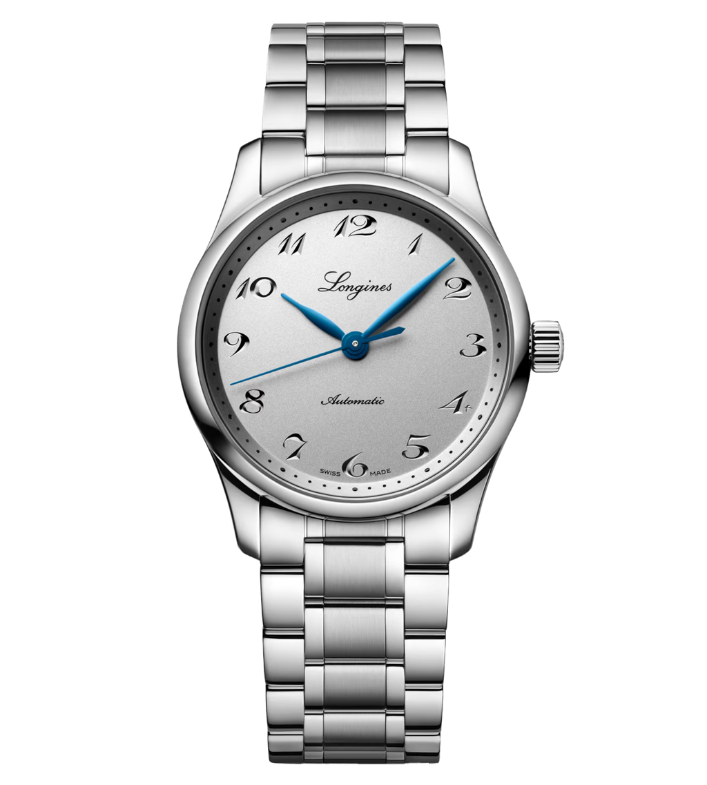 Longines Master 34mm Watch with Blued Steel Hands