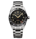 Longines Spirit Zulu Time 39mm Watch with Black Dial