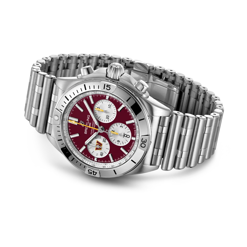 Breitling Chronomat B01 42 NFL Washington Commanders Edition with Stainless Steel Bracelet