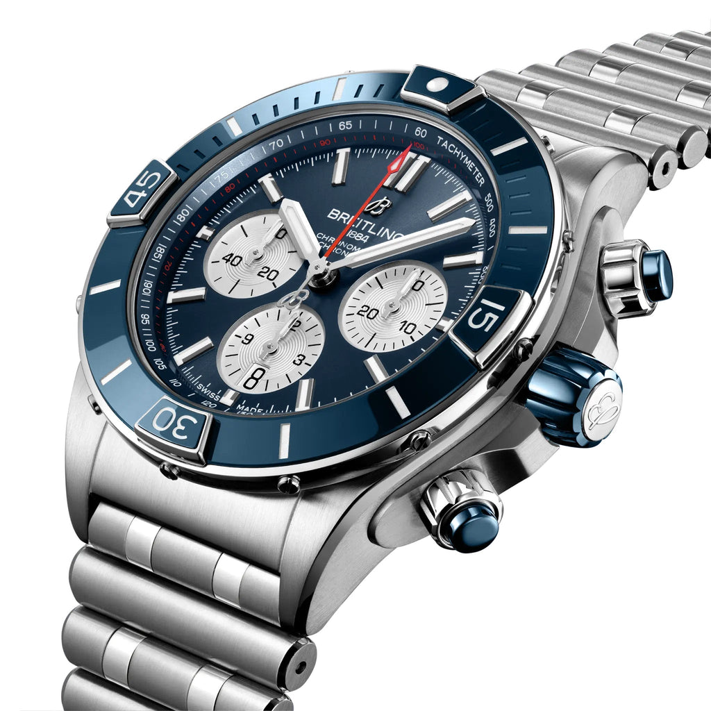 Breitling Super Chronomat B01 44 Watch with Blue Dial