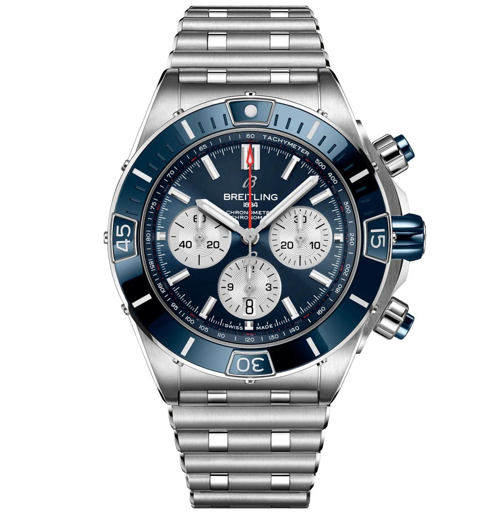 Breitling Super Chronomat B01 44 Watch with Blue Dial