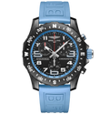 Breitling Professional Endurance Pro 44 Watch with Light Blue Rubber Strap
