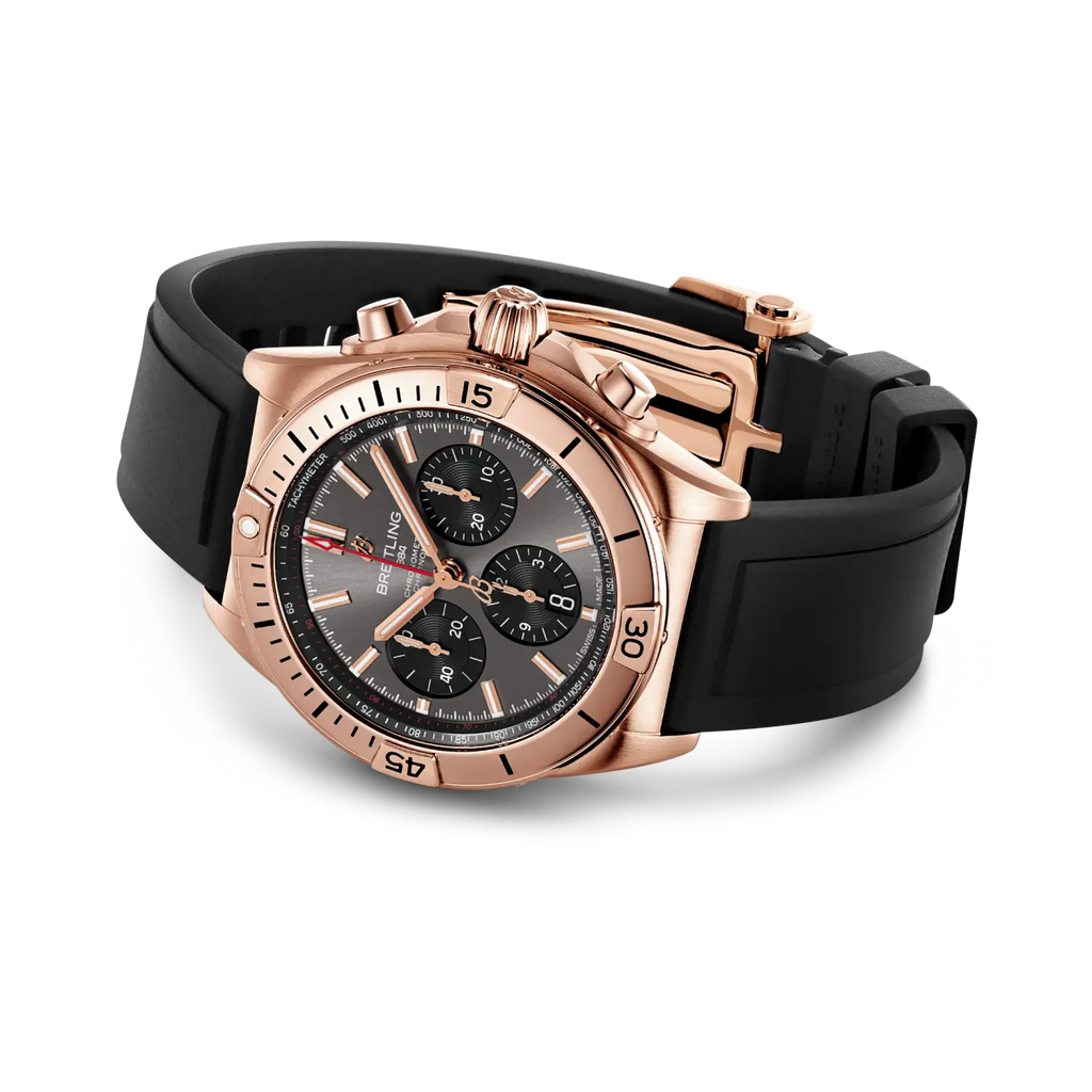 Breitling Chronomat B01 42 Watch with Black Rubber Strap