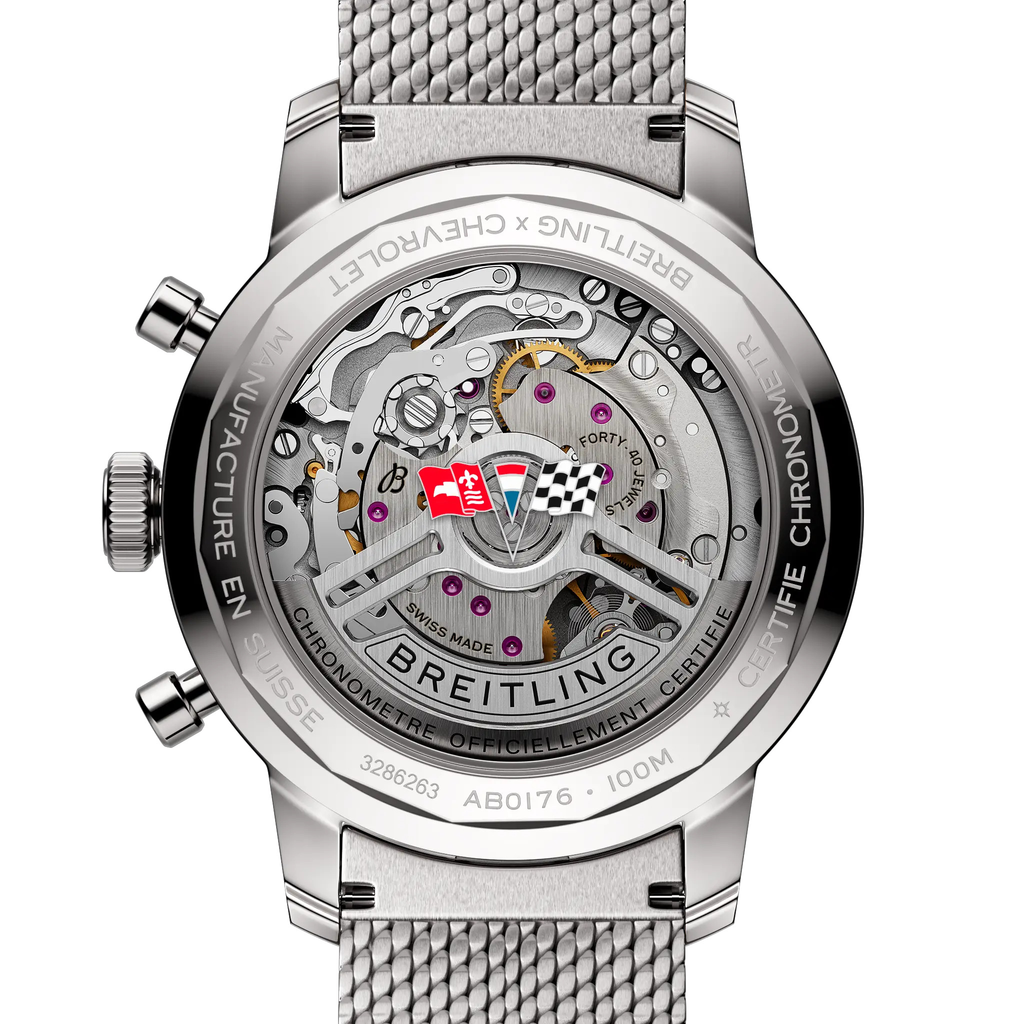 Breitling Top Time B01 Chevrolet Corvette Watch with Red Dial