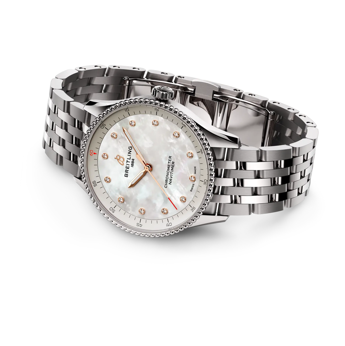 Breitling Navitimer 32 Watch with Mother of Pearl Dial