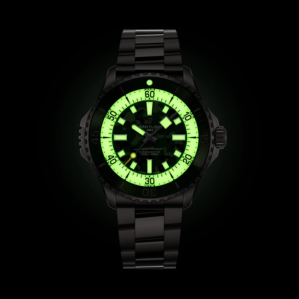 Breitling Superocean Automatic 46 Super Diver Watch with Titanium Bracelet