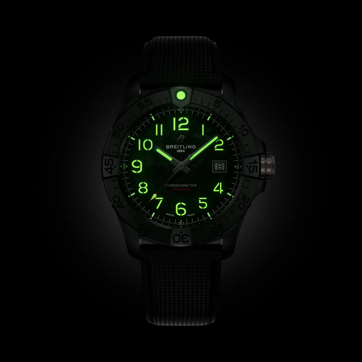 Breitling Avenger Automatic 42 Night Mission Watch with Carbon Dial