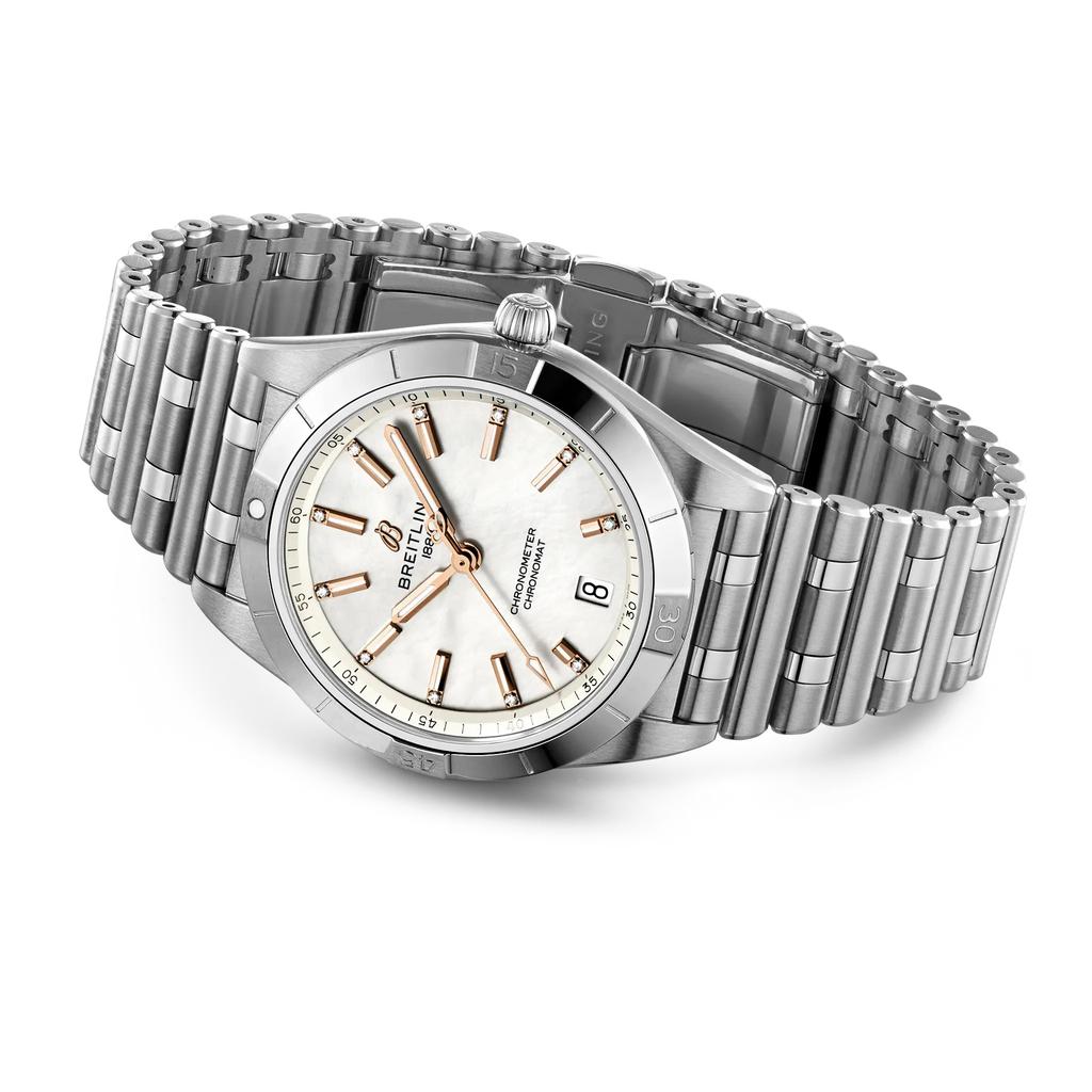 Breitling Chronomat Automatic 36 Watch with Diamonds
