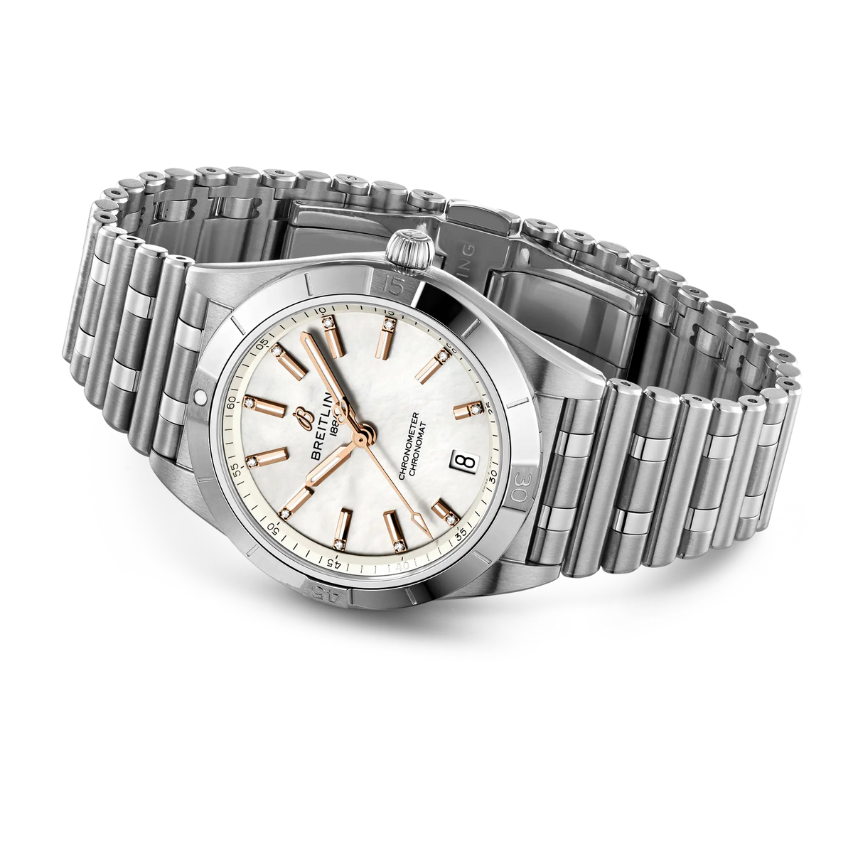 Breitling Chronomat Automatic 36 Watch with Diamonds