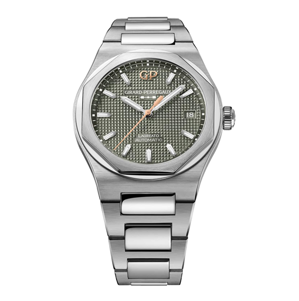 Girard-Perregaux Laureato 38mm Watch with Sage Green Dial