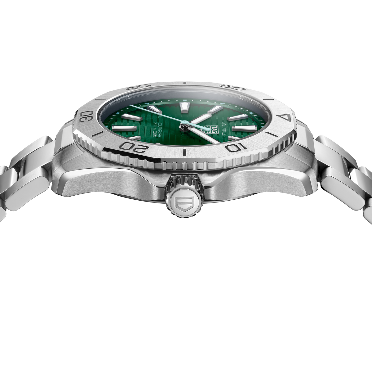TAG Heuer Aquaracer Professional 200 Solargraph Watch with Green Dial