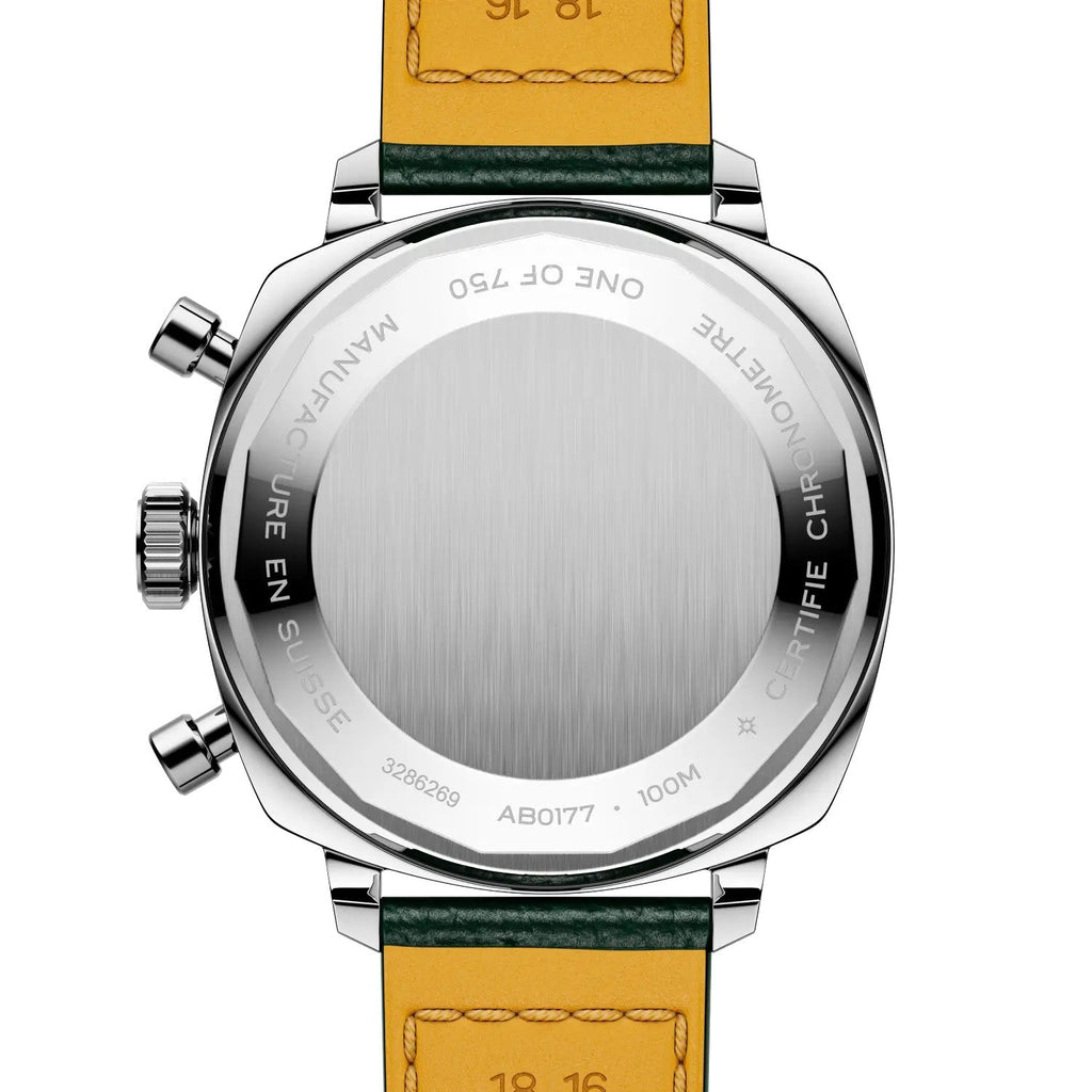 Breitling Top Time B01 Racing 38mm Watch with Green Leather Strap, Limited Edition