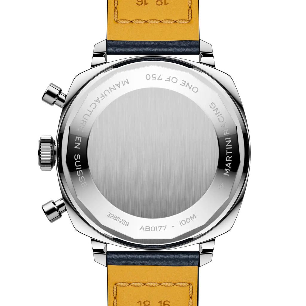 Breitling Top Time B01 Racing 38mm Watch with Dark Blue Leather Strap, Limited Edition