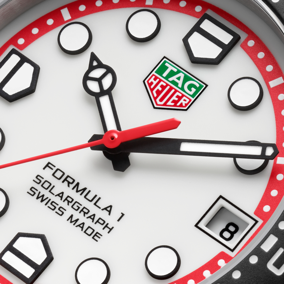 TAG Heuer Formula 1 Solargraph Watch with White Dial