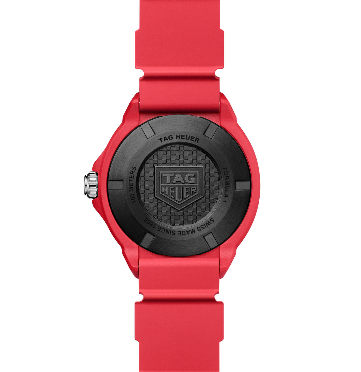 TAG Heuer Formula 1 Solargraph Watch with Red Rubber Strap