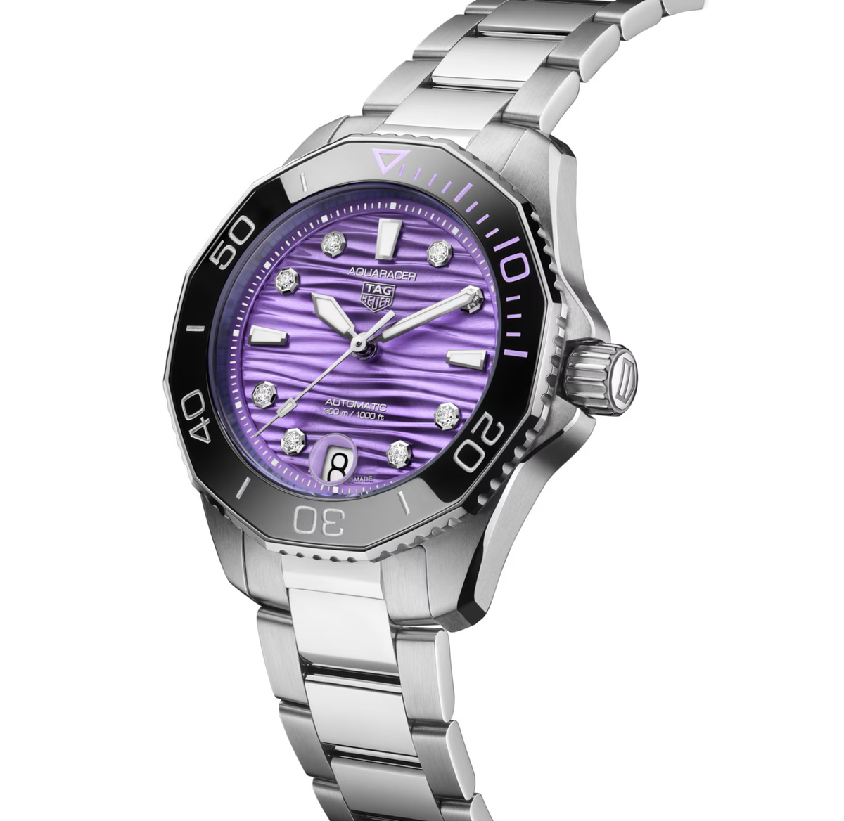 TAG Heuer Aquaracer Professional 300 Date Watch with Diamonds