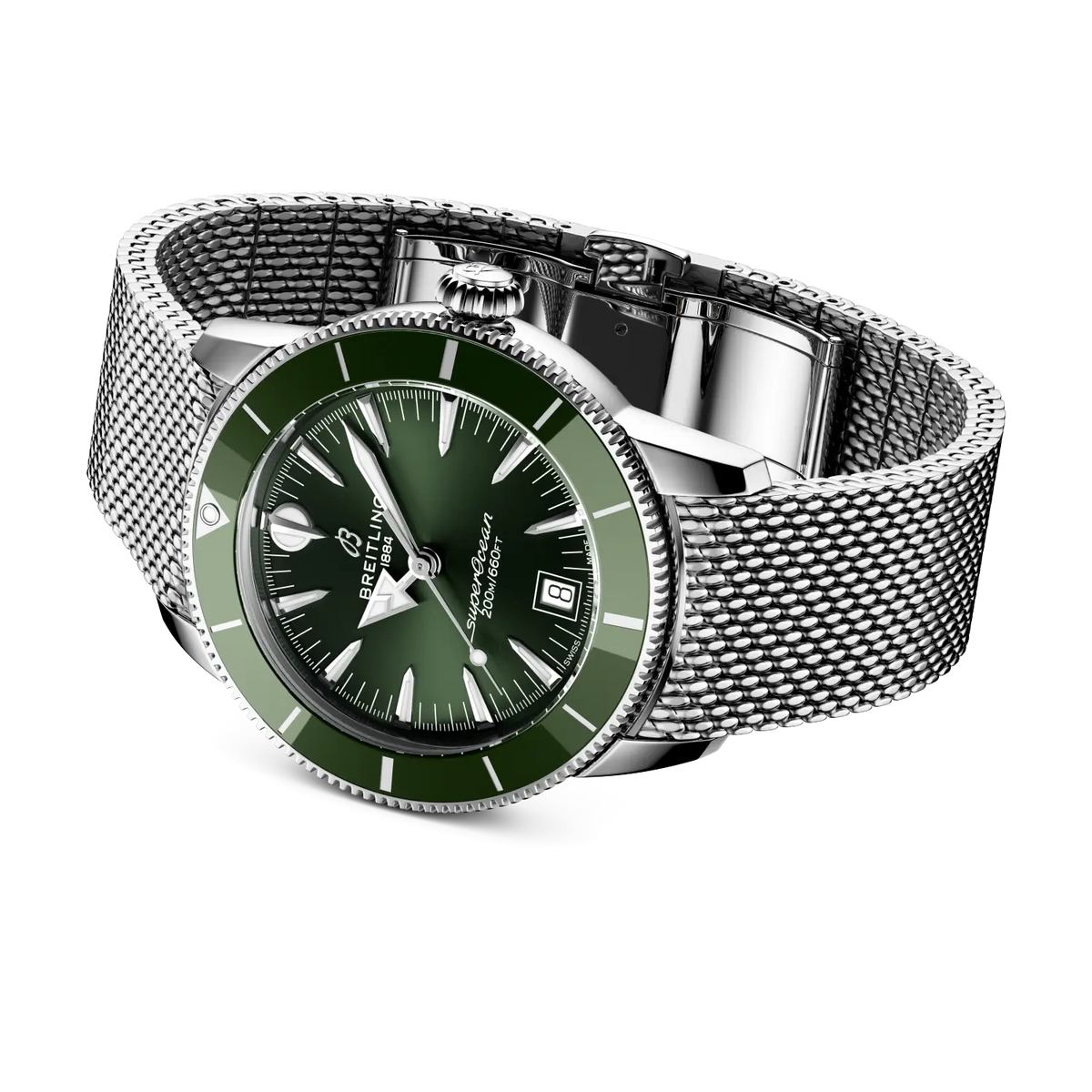 Breitling Superocean Heritage B31 Automatic 40 Watch with Green Dial