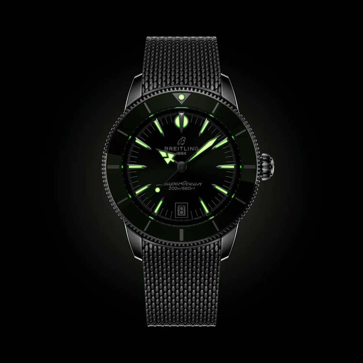 Breitling Superocean Heritage B31 Automatic 40 Watch with Green Dial