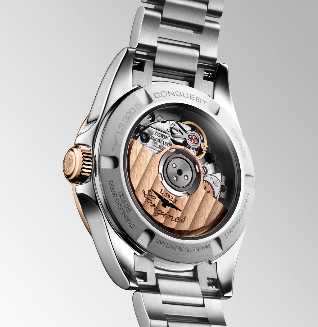 Longines Conquest 30mm Watch with Sunray Silver Dial
