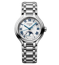 Longines PrimaLuna Moonphase 34mm Watch with Stainless Steel Bracelet