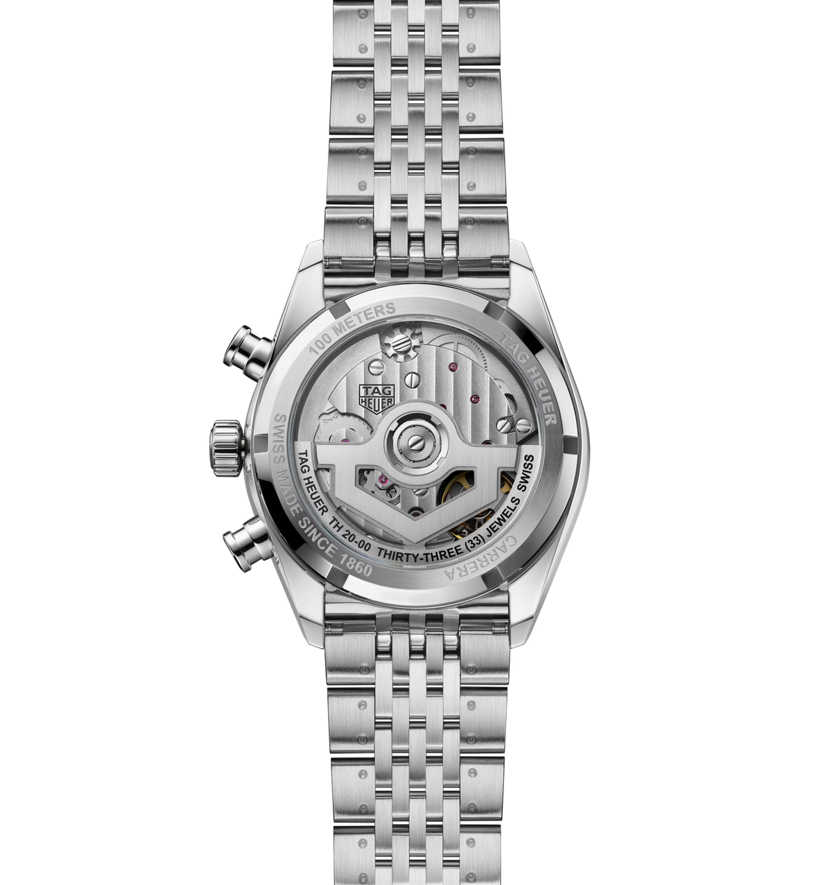 TAG Heuer Carrera Chronograph Watch with Brushed Black Dial