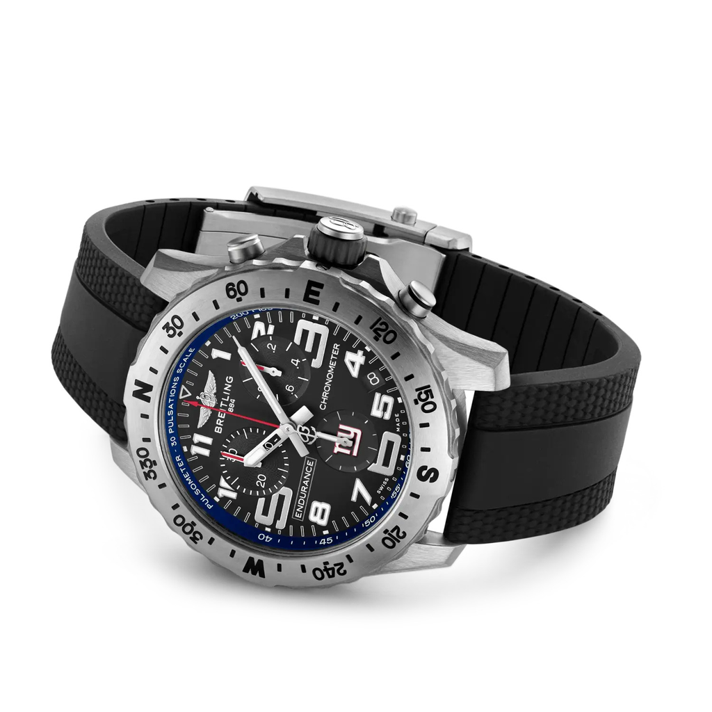 Breitling Professional Endurance Pro 44 NFL New York Giants Edition with Rubber Strap