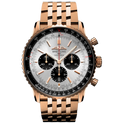 Breitling Navitimer B01 Chronograph 46 Watch with 18K Red Gold Bracelet