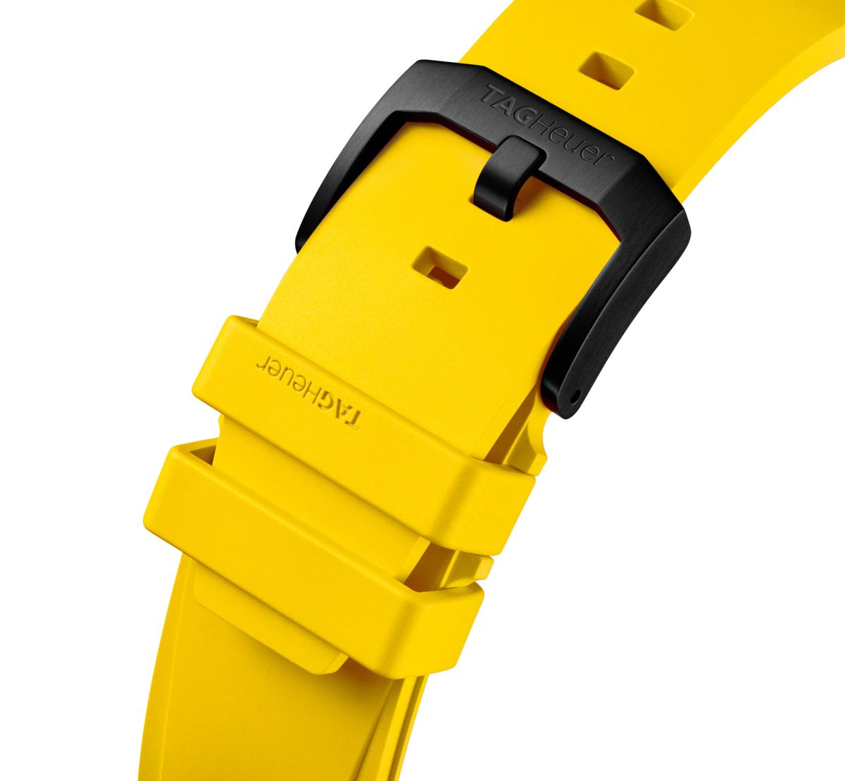 TAG Heuer Formula 1 Chronograph X Senna Watch with Yellow Rubber Strap