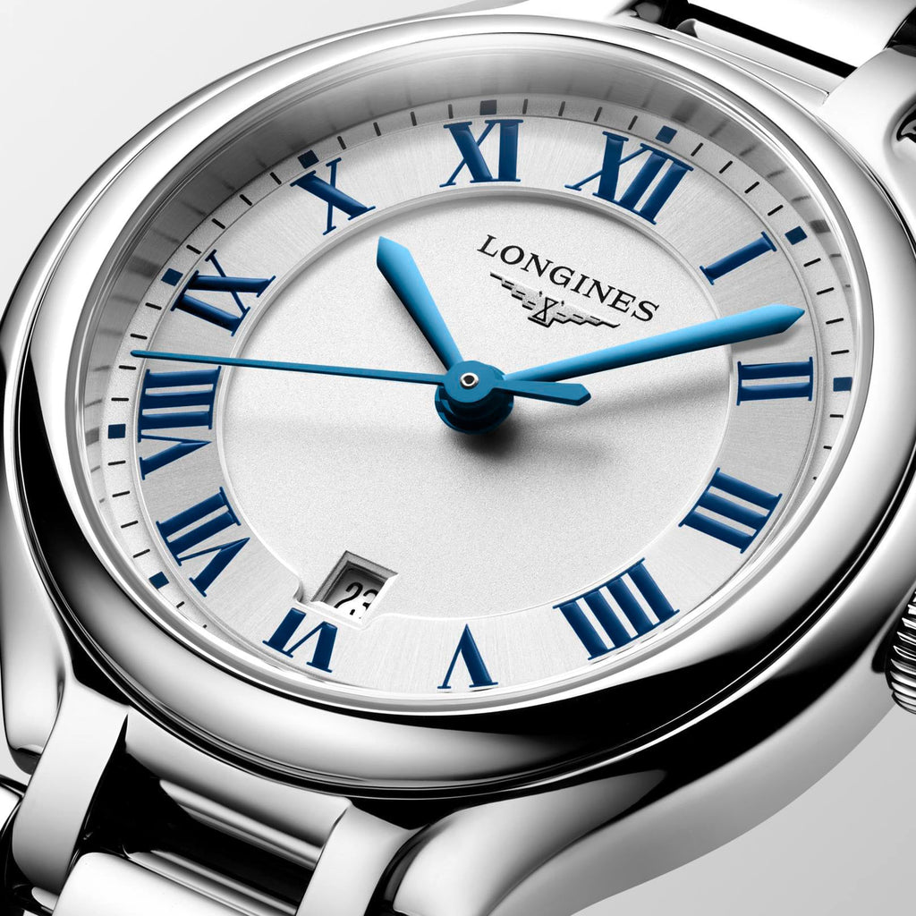Longines PrimaLuna 30mm Watch with Stainless Steel Bracelet