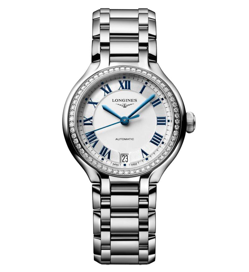 Longines PrimaLuna 34mm Watch with Diamonds