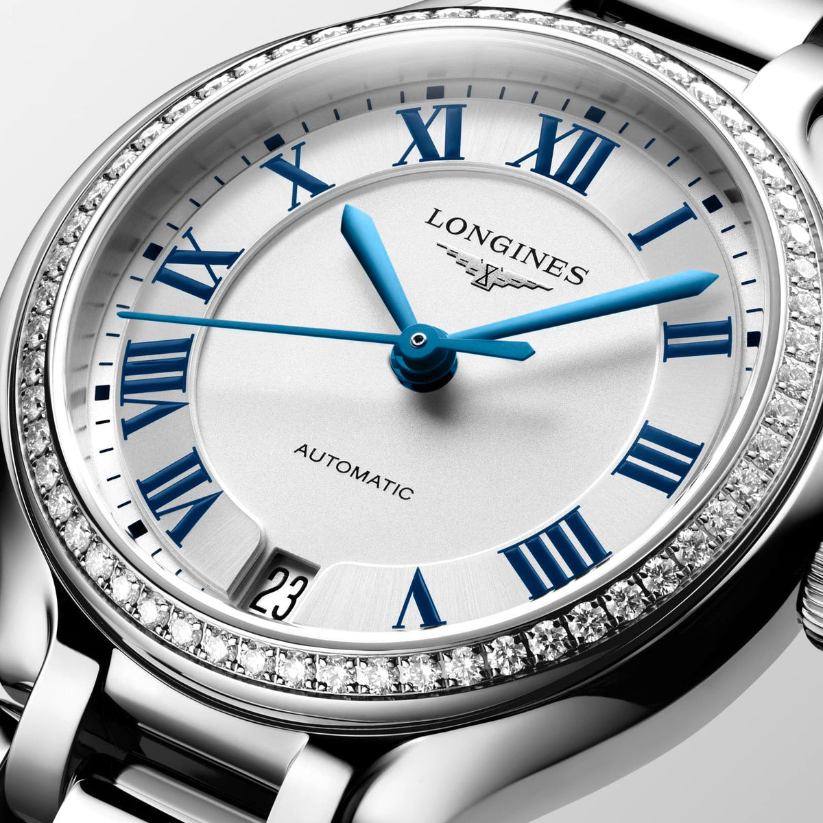 Longines PrimaLuna 34mm Watch with Diamonds