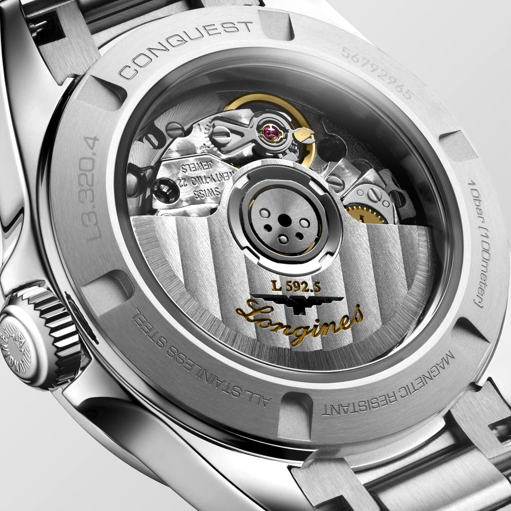 Longines Conquest 30mm Watch with Mother-of-Pearl Dial
