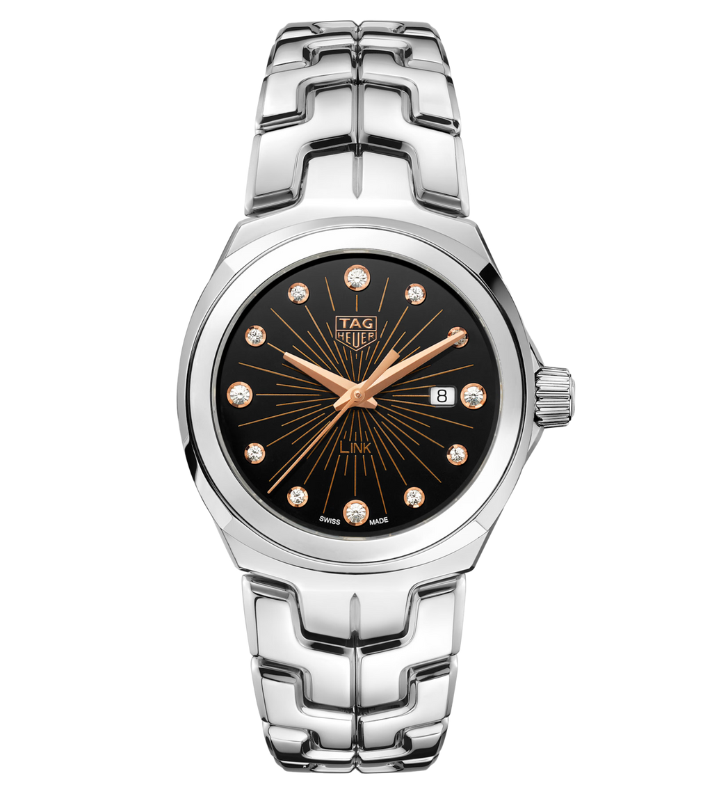 TAG Heuer Link Date Watch with Diamond Dial