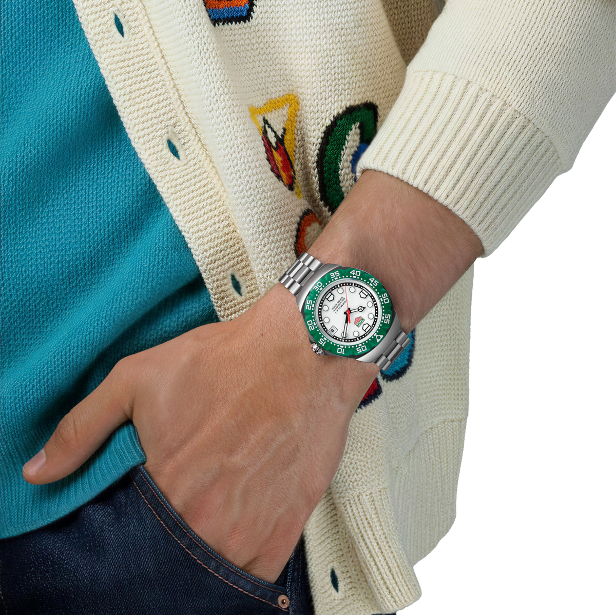 TAG Heuer Formula 1 Solargraph Watch with Stainless Steel Bracelet