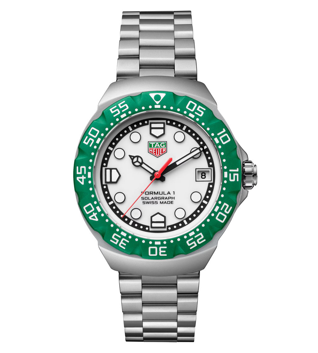 TAG Heuer Formula 1 Solargraph Watch with Stainless Steel Bracelet