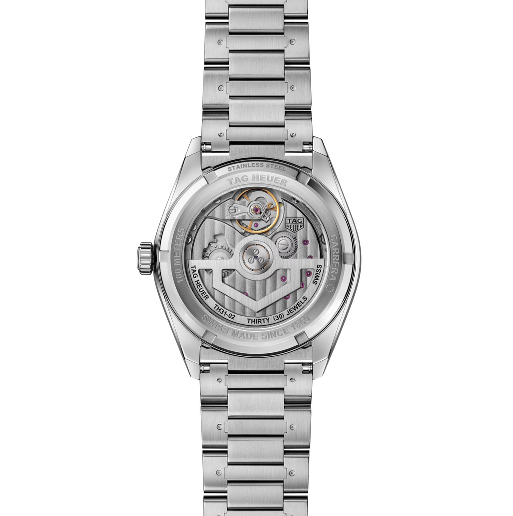 TAG Heuer Carrera Day-Date Watch with Beige Dial