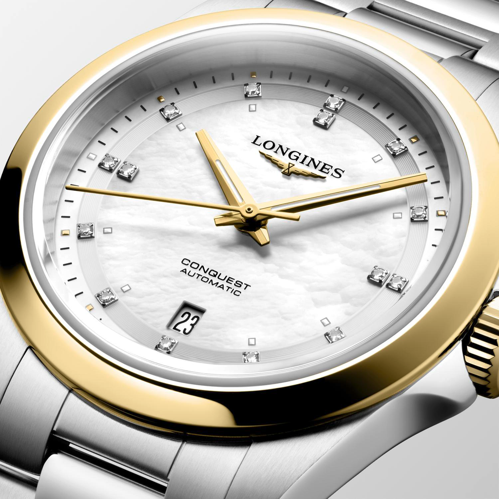 Longines Conquest 30mm Watch with Diamonds