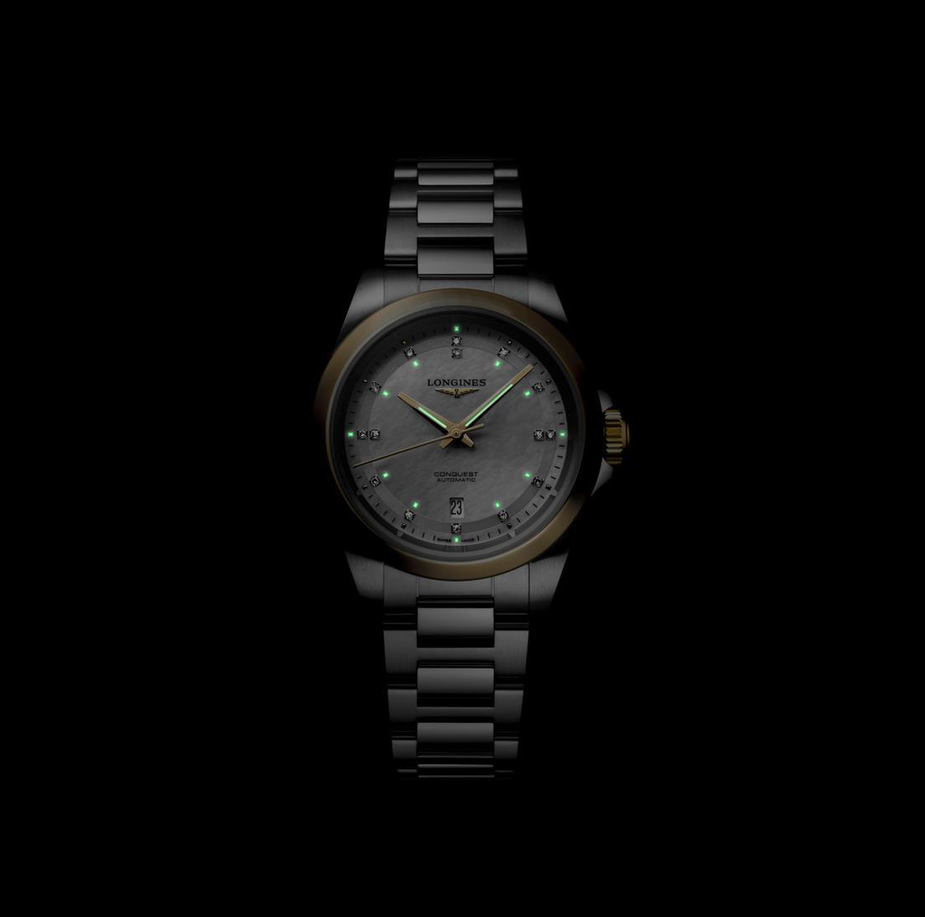 Longines Conquest 30mm Watch with Diamonds