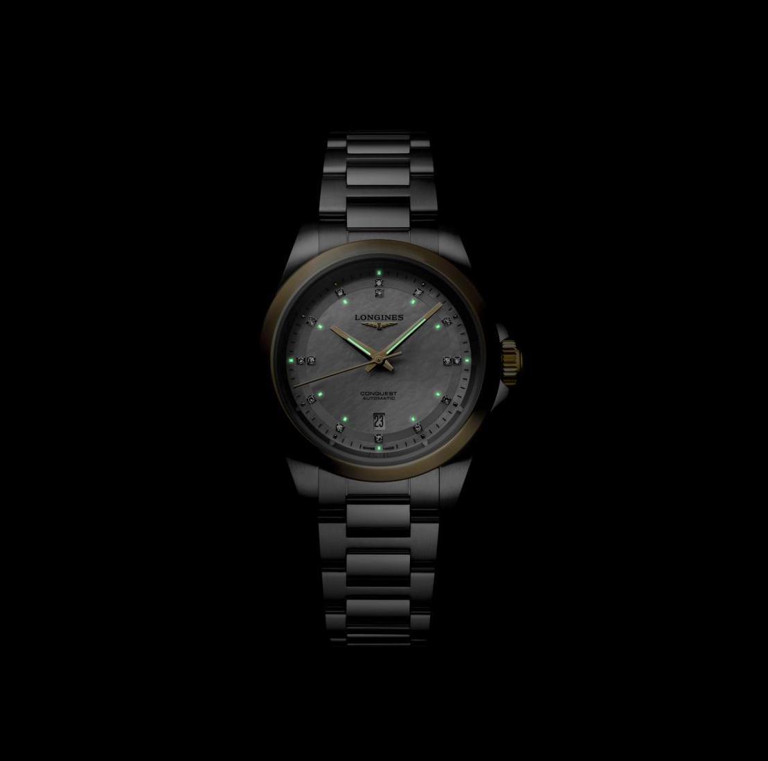 Longines Conquest 30mm Watch with Diamonds