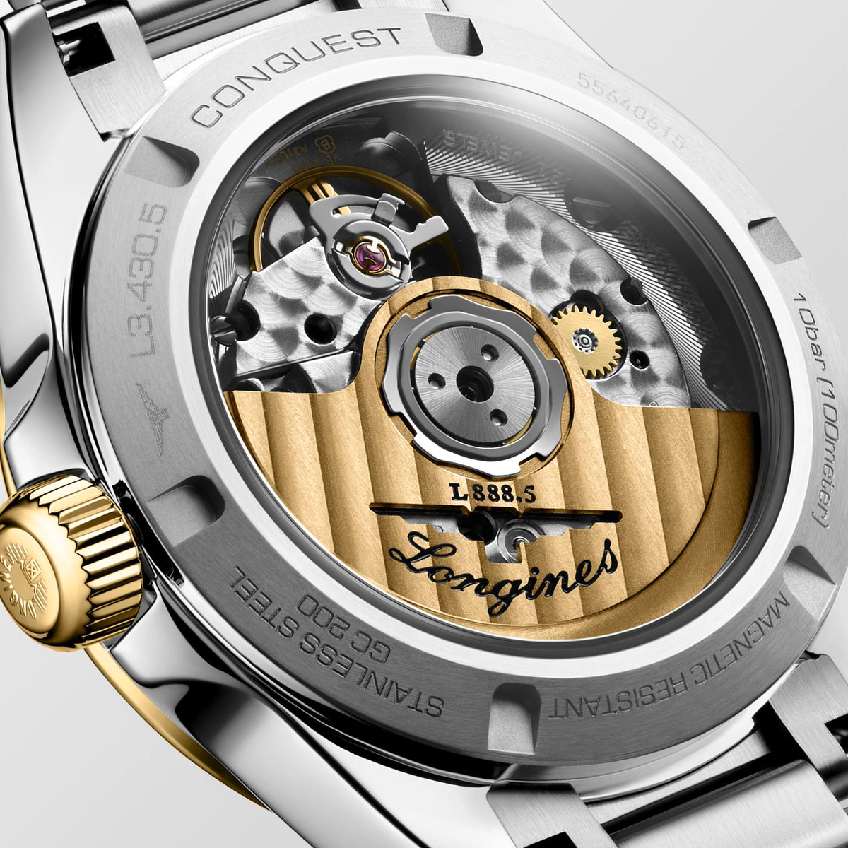Longines Conquest 34mm Watch with Silver Dial