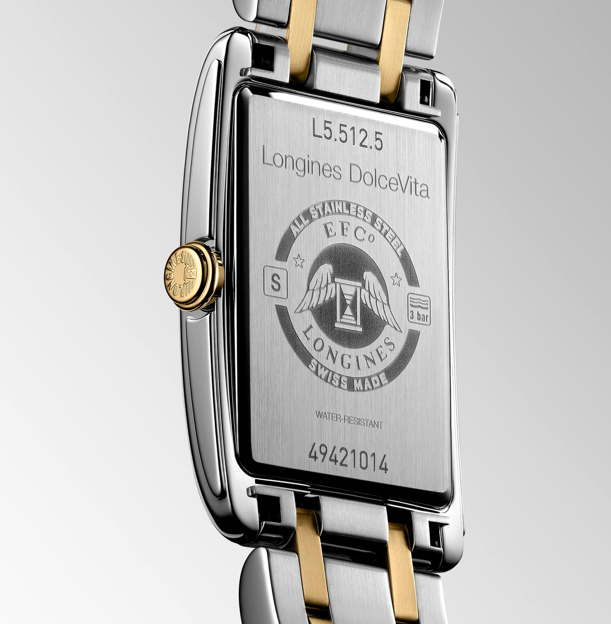 Longines DolceVita Watch with Silver Flinqué Dial