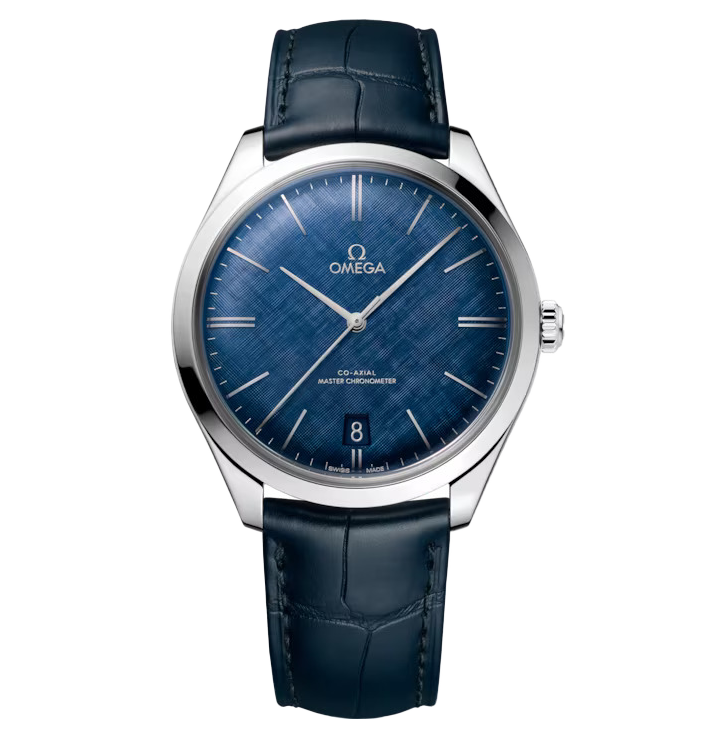 OMEGA De Ville Trésor, 40mm with Blue Leather Strap
