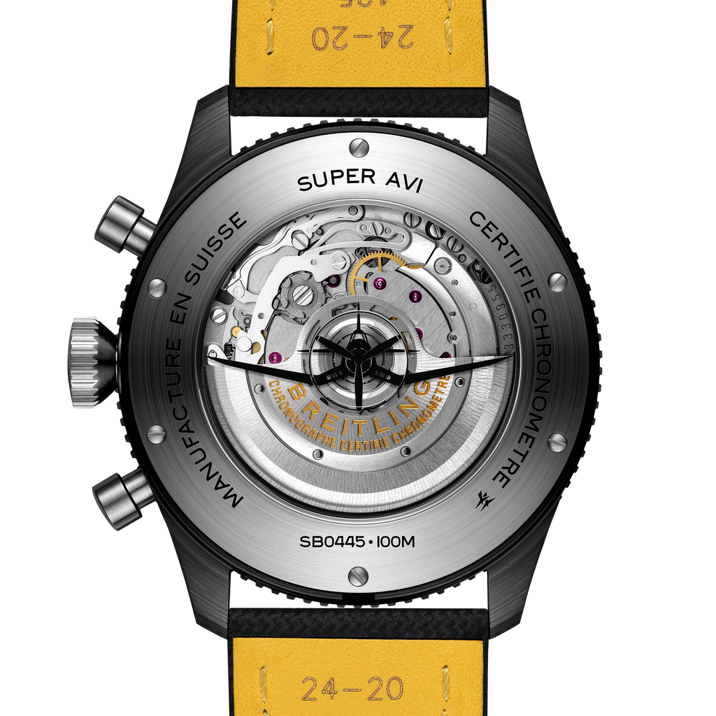 Breitling Super AVI B04 Chronograph GMT 46 Tribute To Vought F4U Corsair with Black Strap