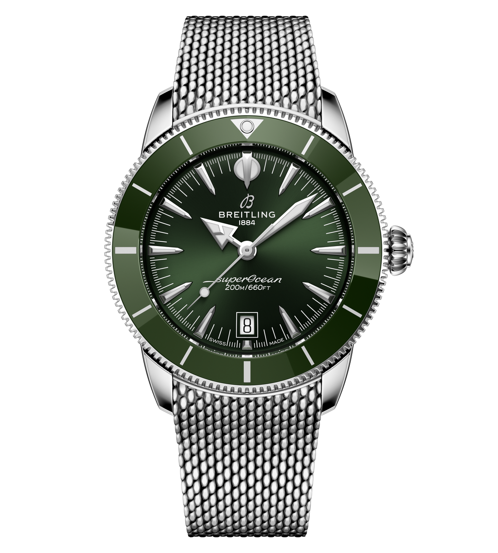 Breitling Superocean Heritage B31 Automatic 42 Watch with Green Dial