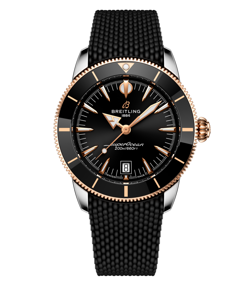 Breitling Superocean Heritage B31 Automatic 42 Watch with Black Dial & Strap