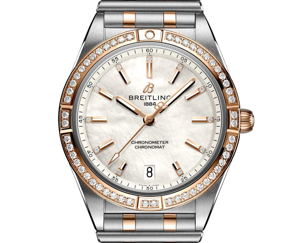 Breitling Chronomat Automatic 36mm Watch with Mother of Pearl Dial